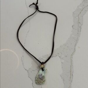 Oyster shell Handmade Necklace Turtle Tide Treasure Collection by Cross Current